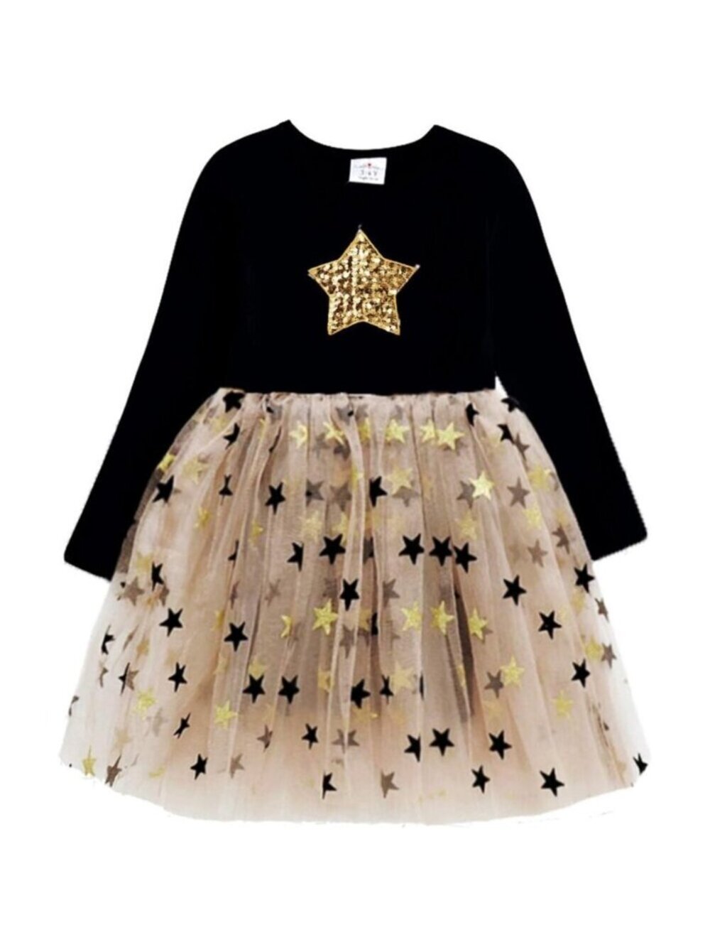 🆕Girl Pink Polyester Tutu Party Dress Casual Winter Long Sleeve  Blh488